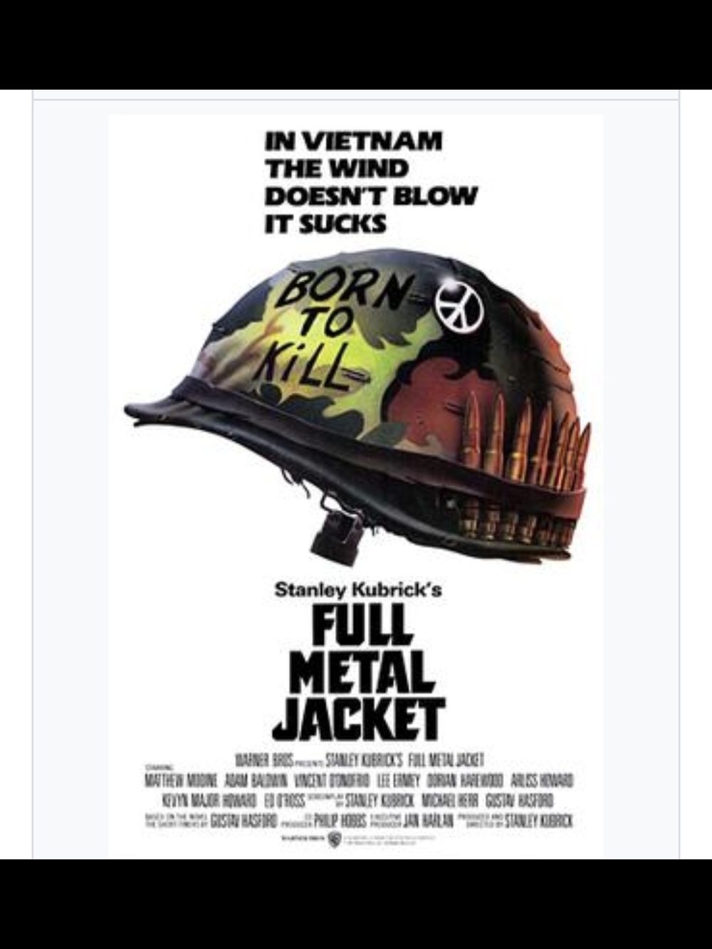 Full Metal Jacket (DVD, 2001, Stanley Kubrick Collection) Disc Only